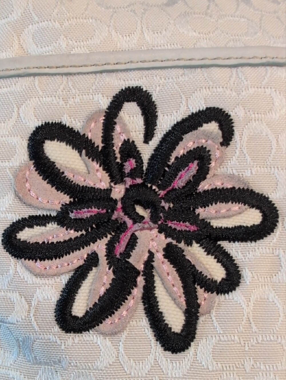 Coach Signature Swingback Crossbody Floral & Bee Embroidery Applique - VINTAGE - Picture 8 of 8